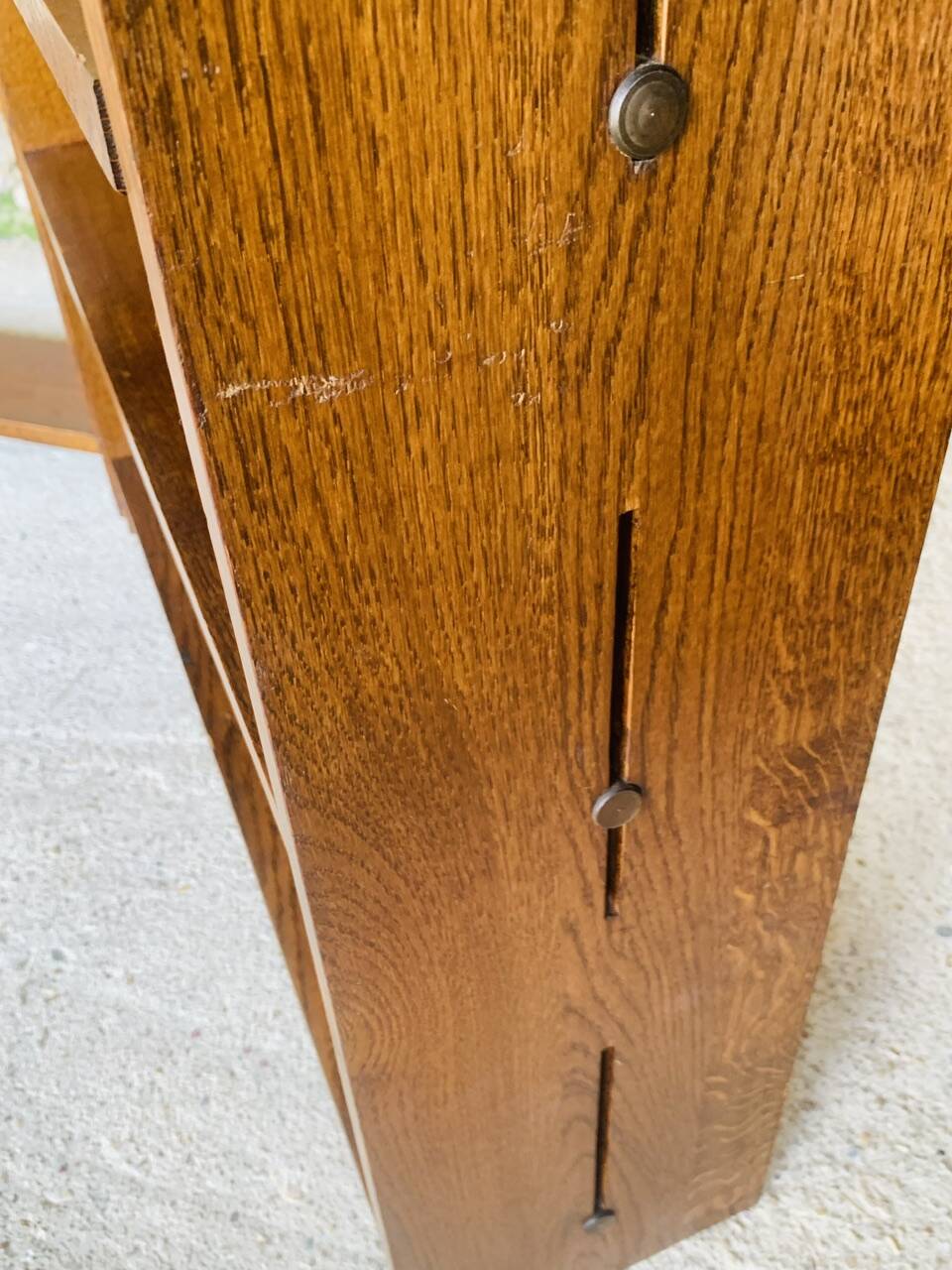 Set of 3 Vintage Modular Oak Bookcases