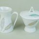 8-piece MOCHA SET rosenthal form 2000 raymond loewy decor falling leaves