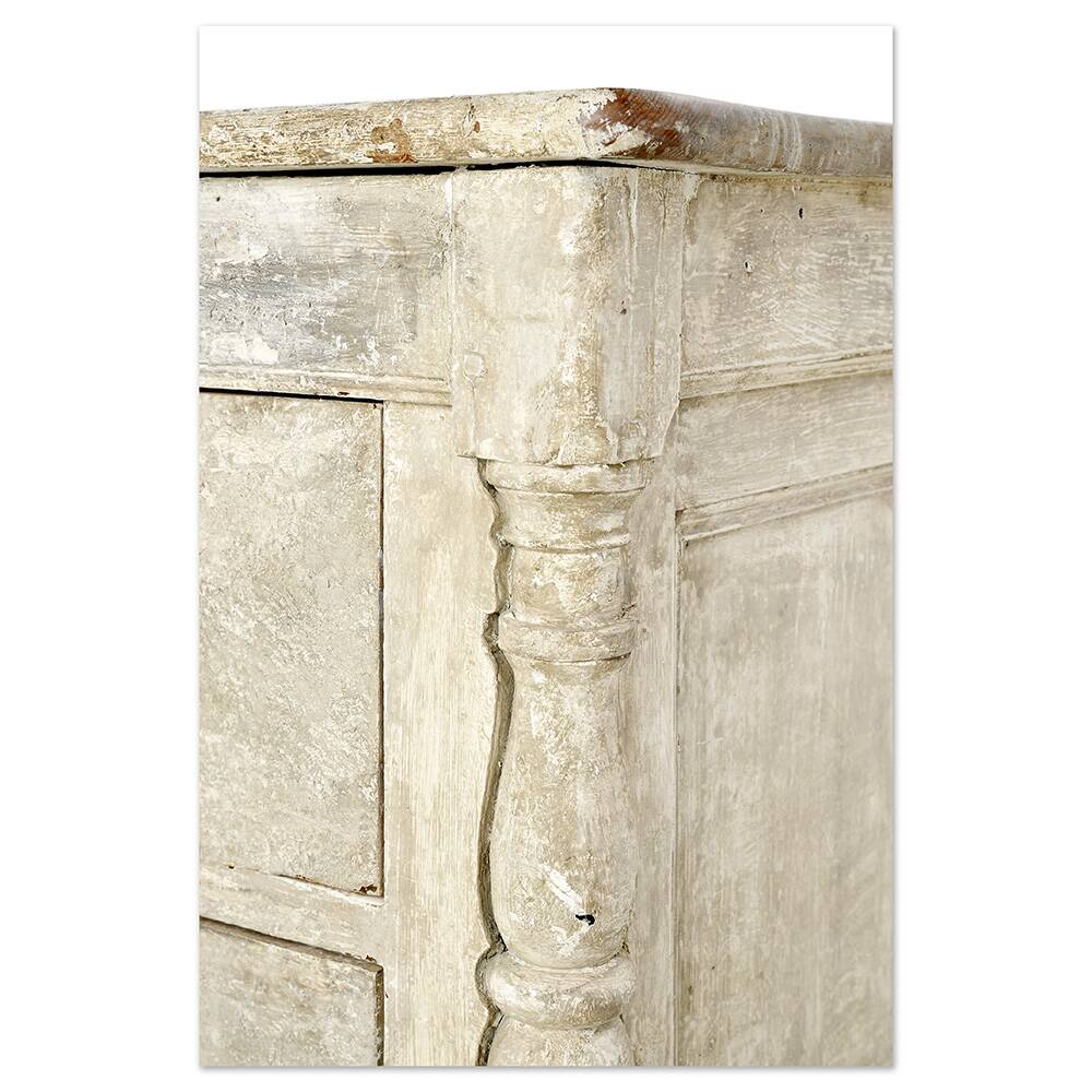 Large buffet in old patinated teak