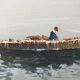 Table on canvas in marine oil