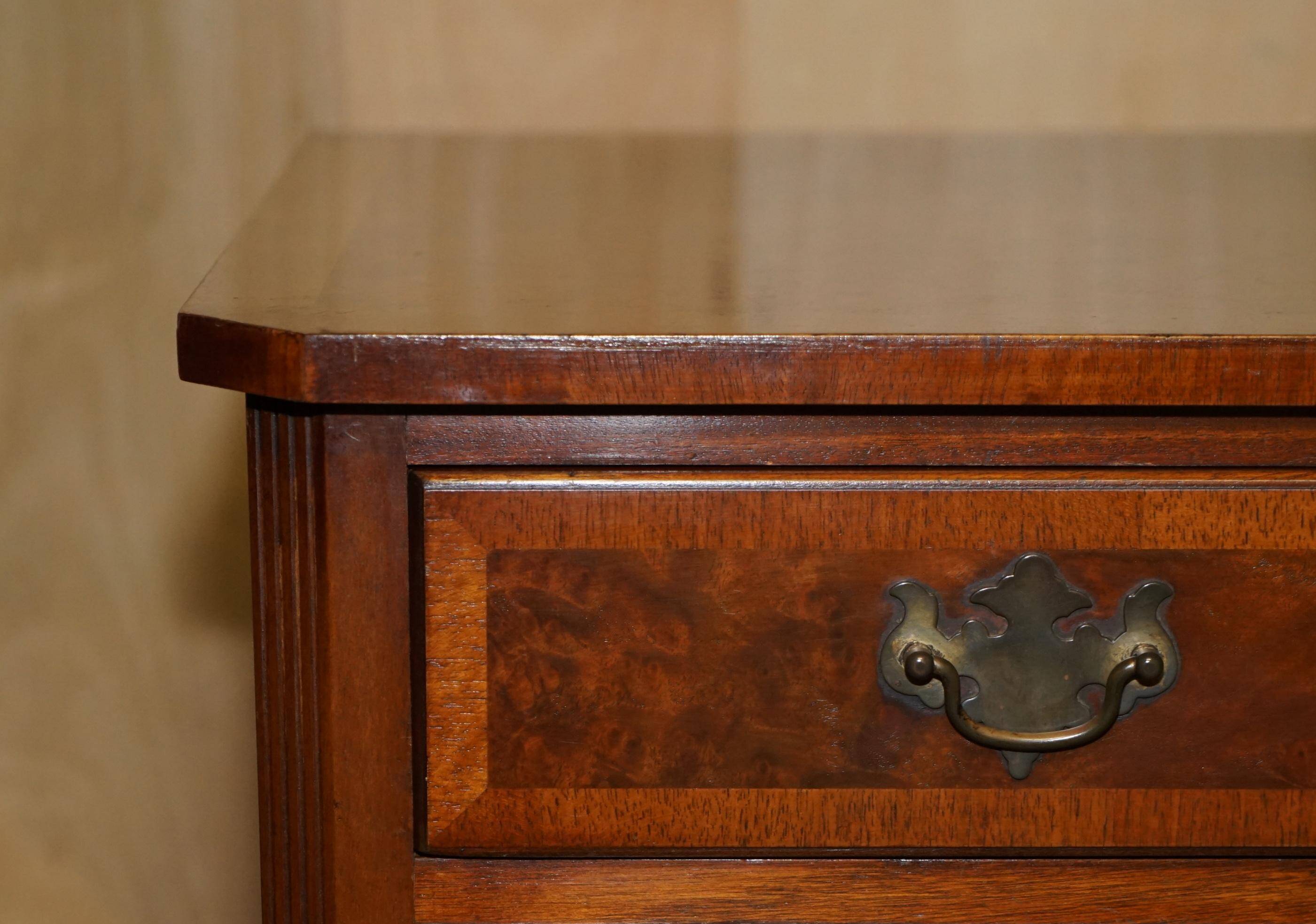 Very Georgian in walnut Burr & Burl with vintage patina.