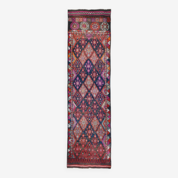 3x9 Vintage Antique Runner Rug, 76x283Cm