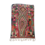 Moroccan Berber carpet Boujaad with colorful graphic patterns 276x162cm