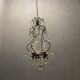 Vintage italian light pendant with murano glass drops