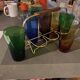 Service orangeade verre de couleur