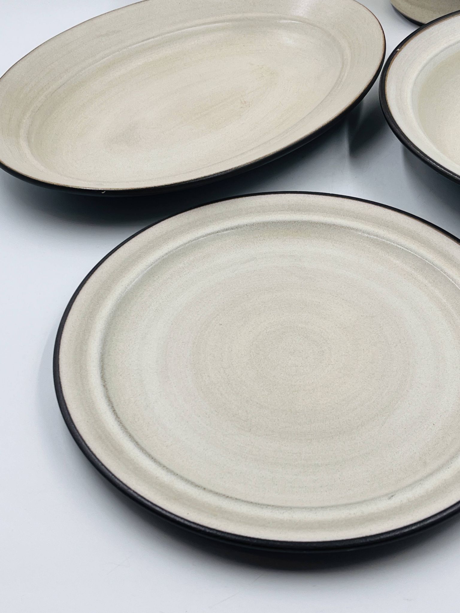 Vintage tableware service from West Germany from the 1970s.