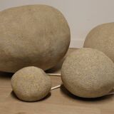 Set of 4 “Dora” model rock lamps by André Cazenave for Atelier A, 1960