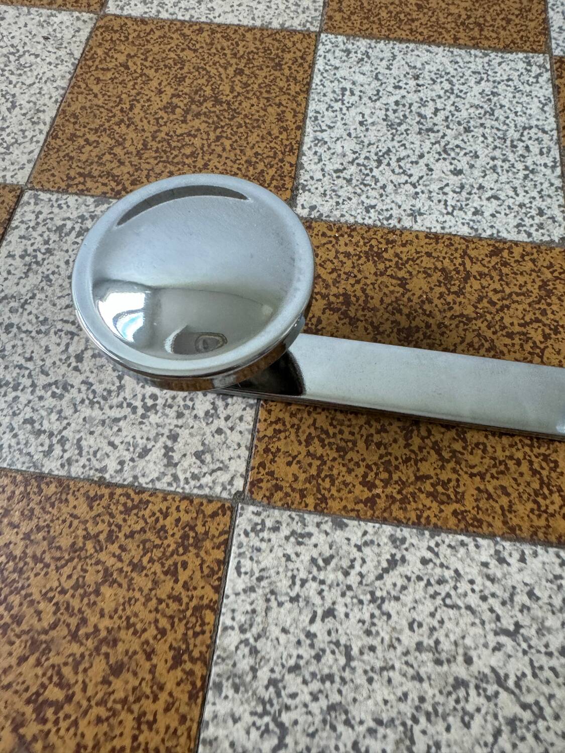 70s chrome metal coat rack