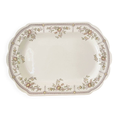 Large antique English earthenware dish from the 19th century