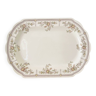 Large antique English earthenware dish from the 19th century