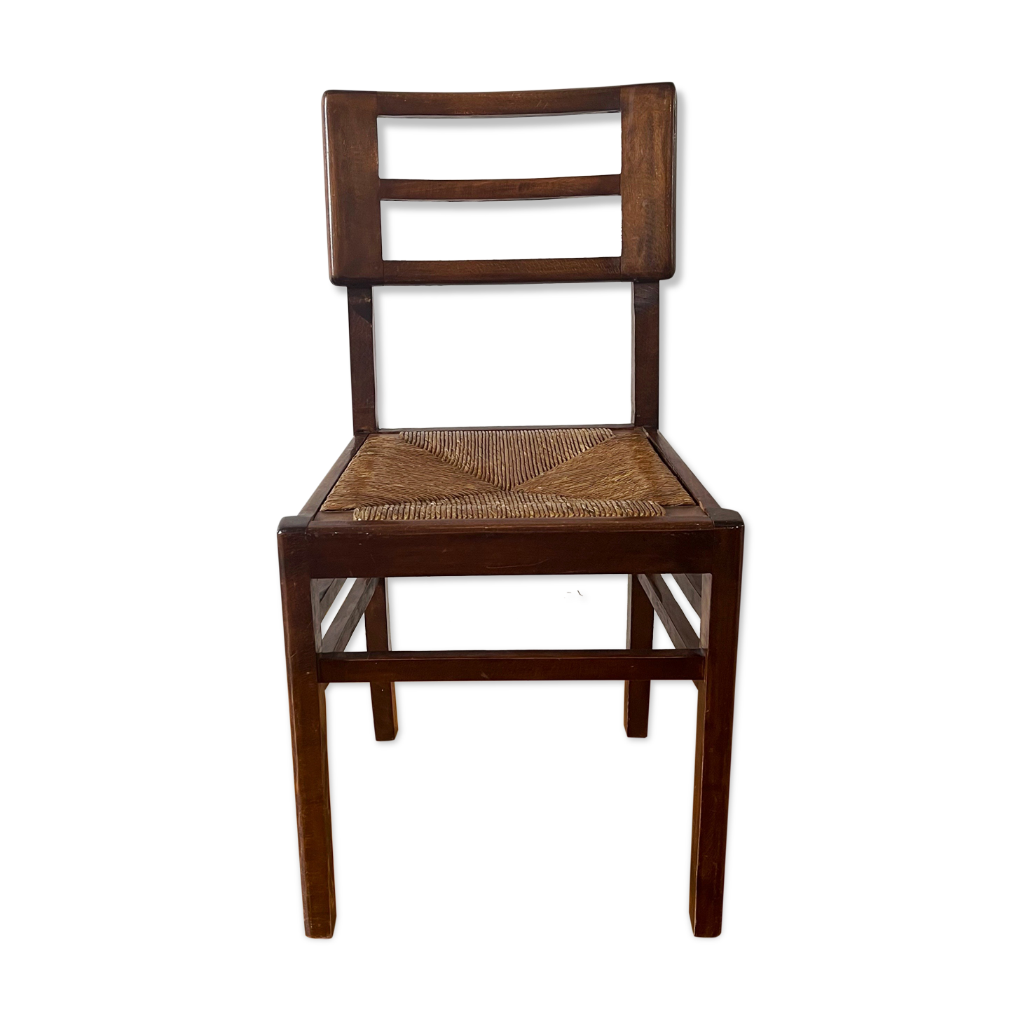 Pierre Cruège straw chair 1950s