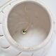 Ceramic lamp white and gold Italian design 70s / 80s