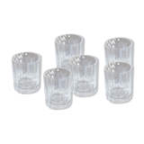 Box of 6 glasses of baccarat capri crystal whisky