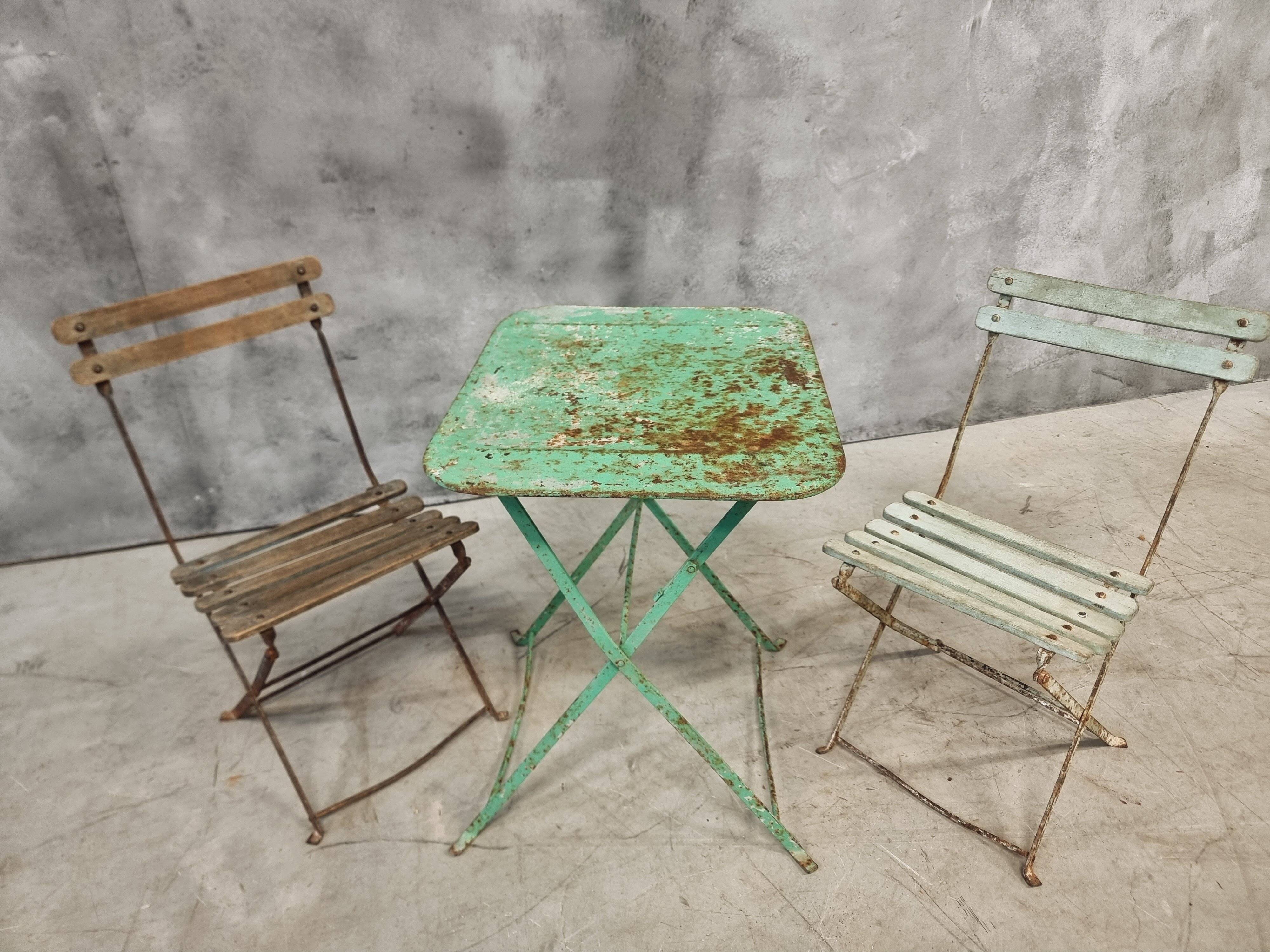 Antique French bistro set for children