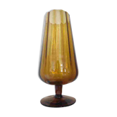 Vase italien en verre d'Empoli, années 60