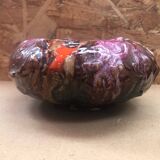 Ancien cendrier style vallauris céramique multicolore décoration vintage #a997