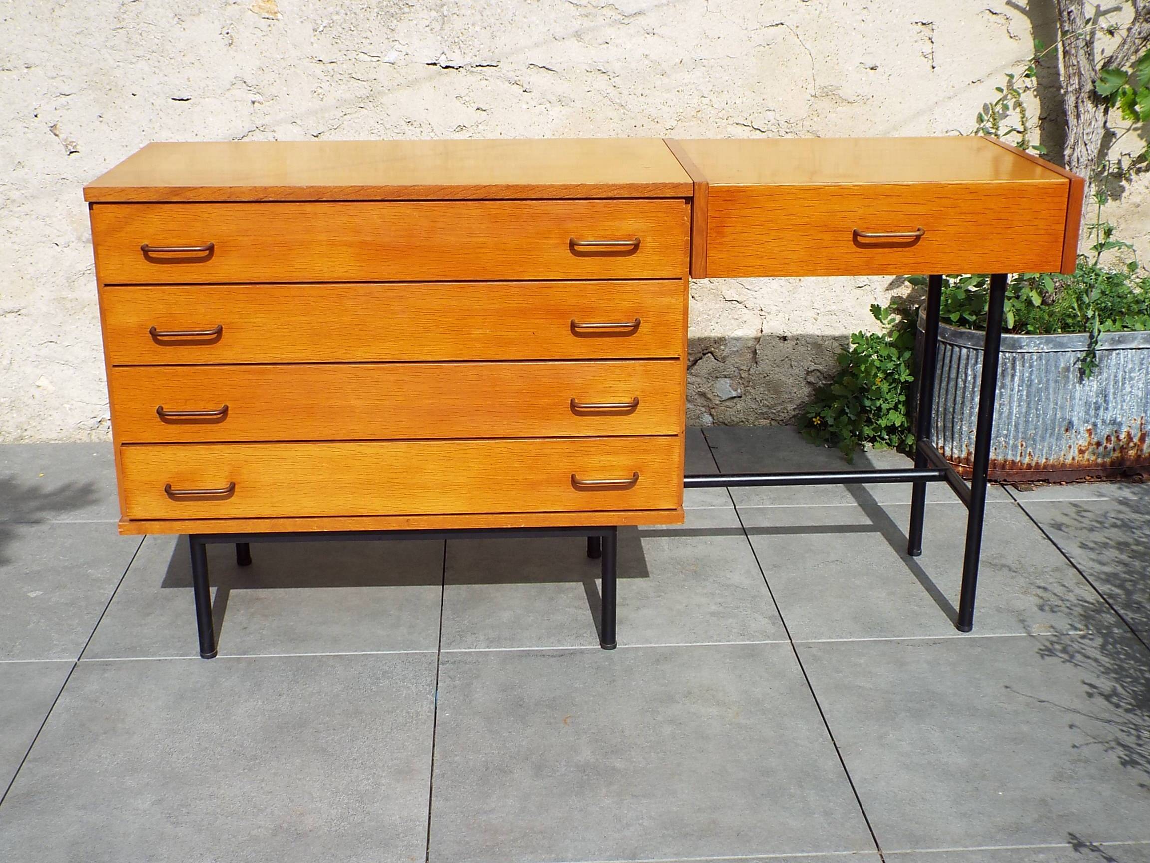 60s dressing table chest of drawers