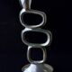 Circle candlestick by Matthew Hilton, solid aluminium, circa 1980s