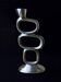 Circle candlestick by Matthew Hilton, solid aluminium, circa 1980s