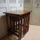 Table d'appoint vintage empilable ou imbriquable, 5 en 1 pour servir, café, vin.