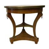 Empire-style tripode healing in mahogany top of marble gallery