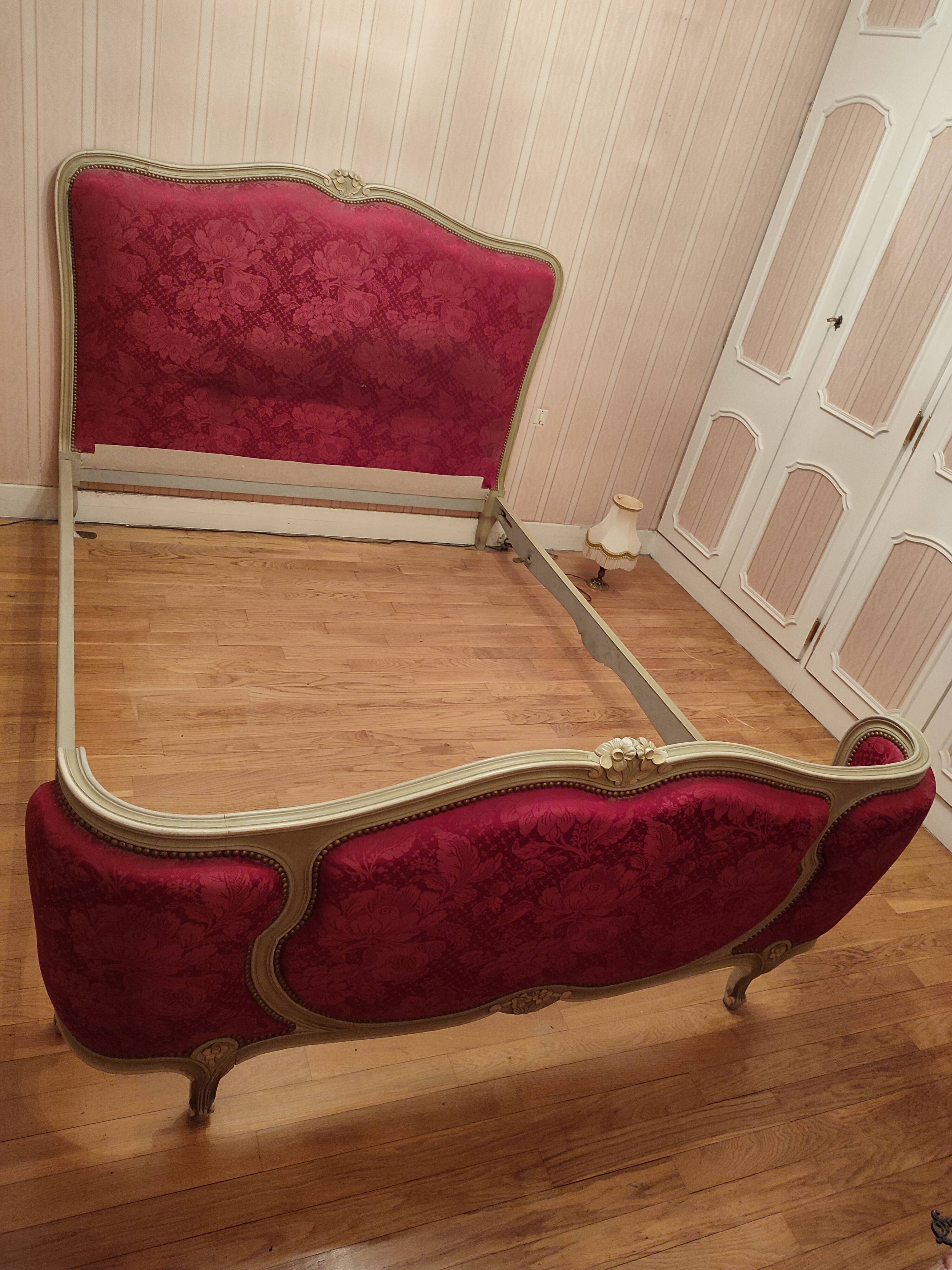 Lit corbeille style Louis XV grand taille