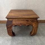 Table basse en bois vernis
