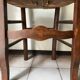 Wooden and straw chairs