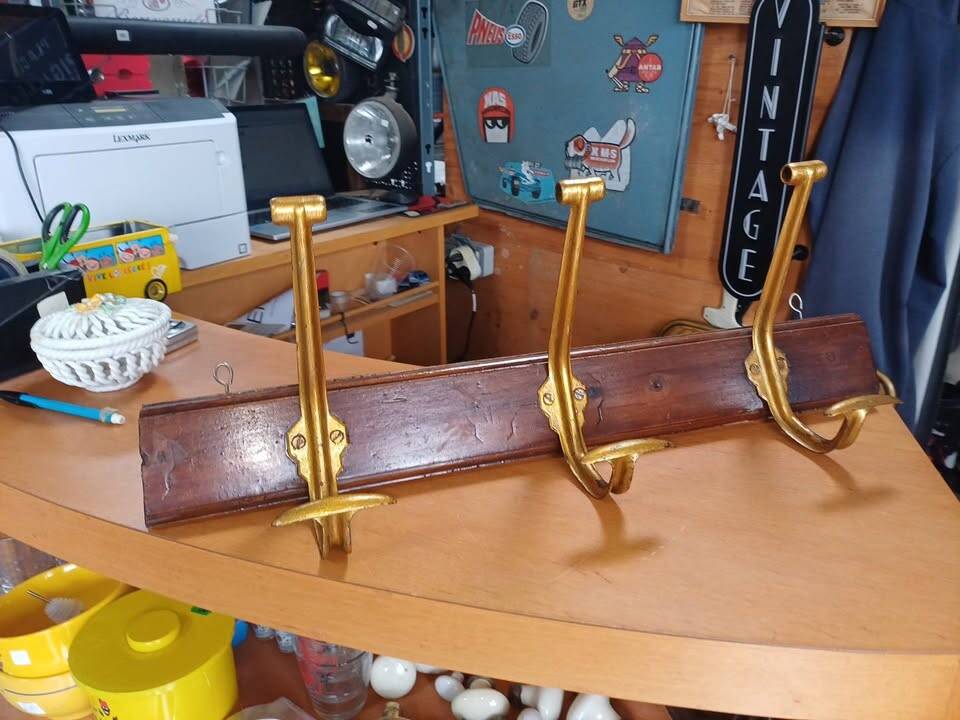 Vintage wall coat rack