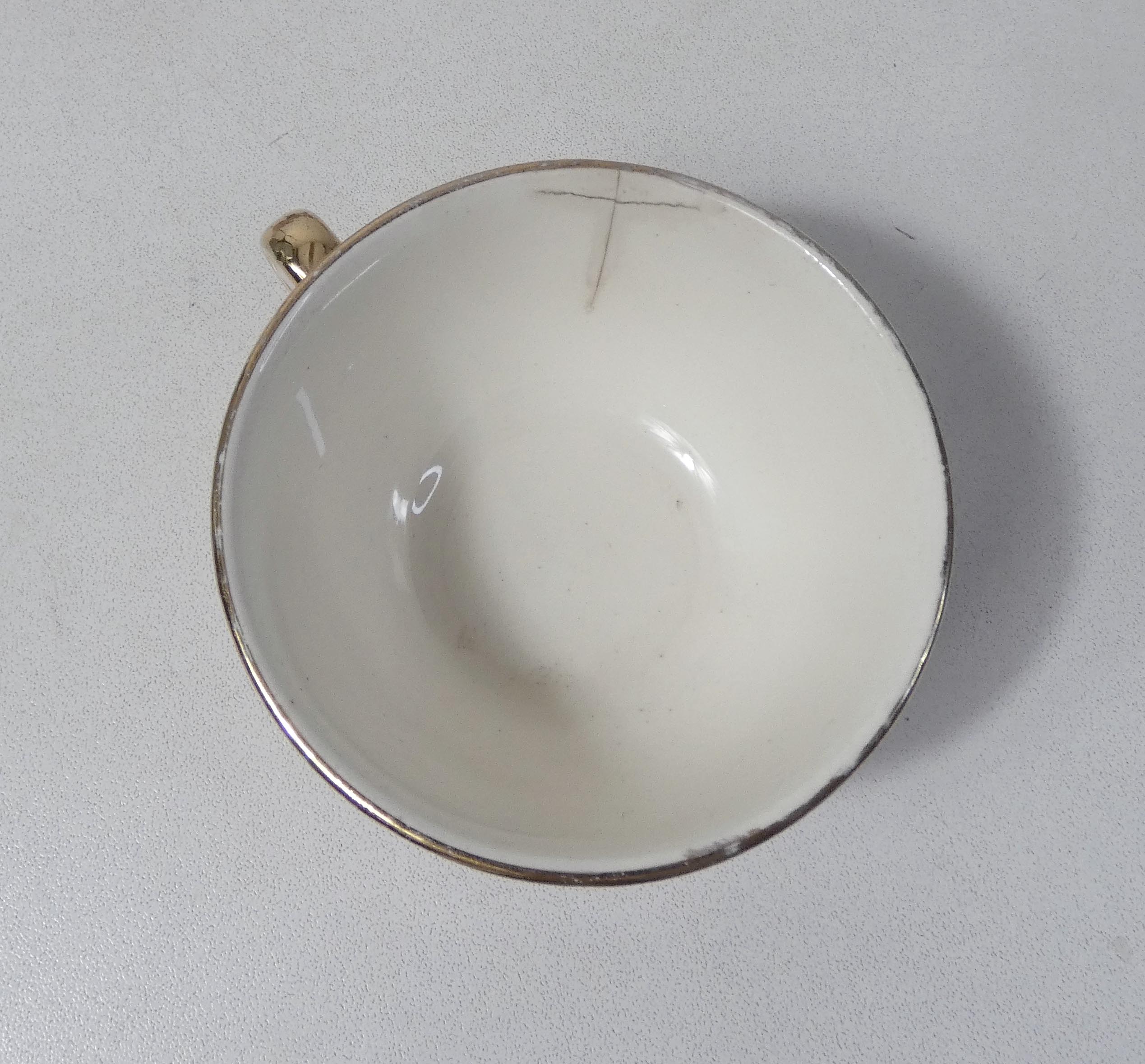 5 cups Villeroy & Boch pink and gold by Lucien Engel