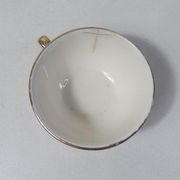 5 tasses Villeroy & Boch rose et or par Lucien Engel