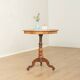 Antique octagonal walnut side table with elaborate inlays, probably Italy, mid-19th century