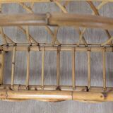 Rattan magazine rack