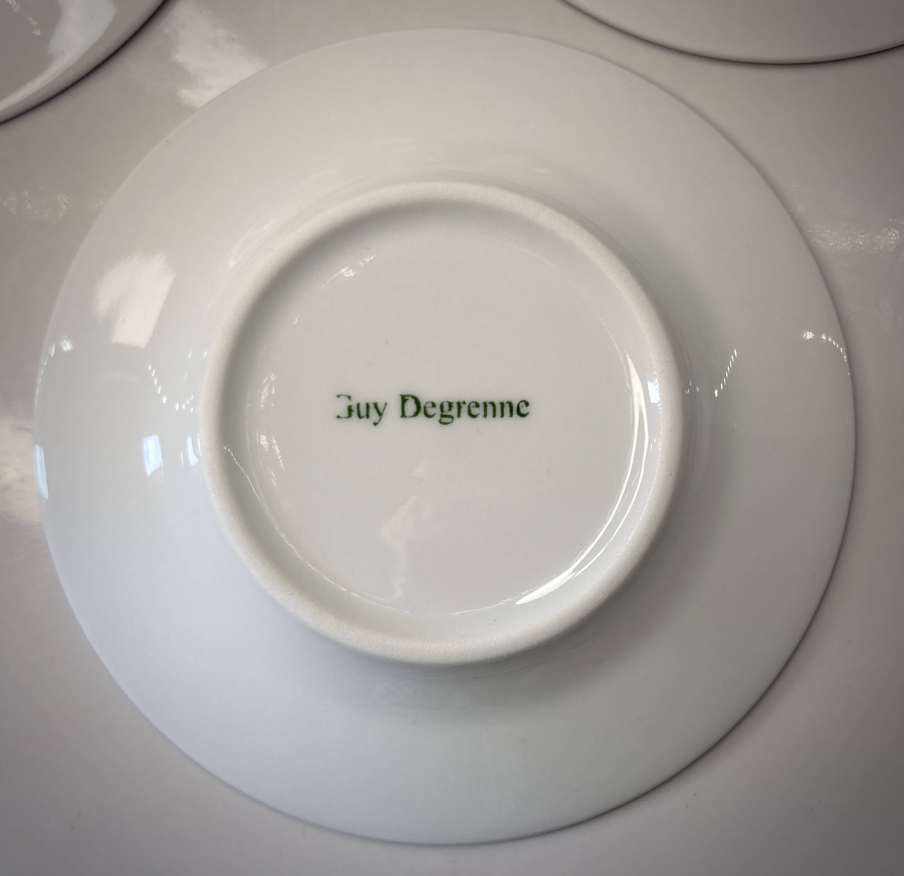 4 Espresso cups and saucers - Guy Degrenne