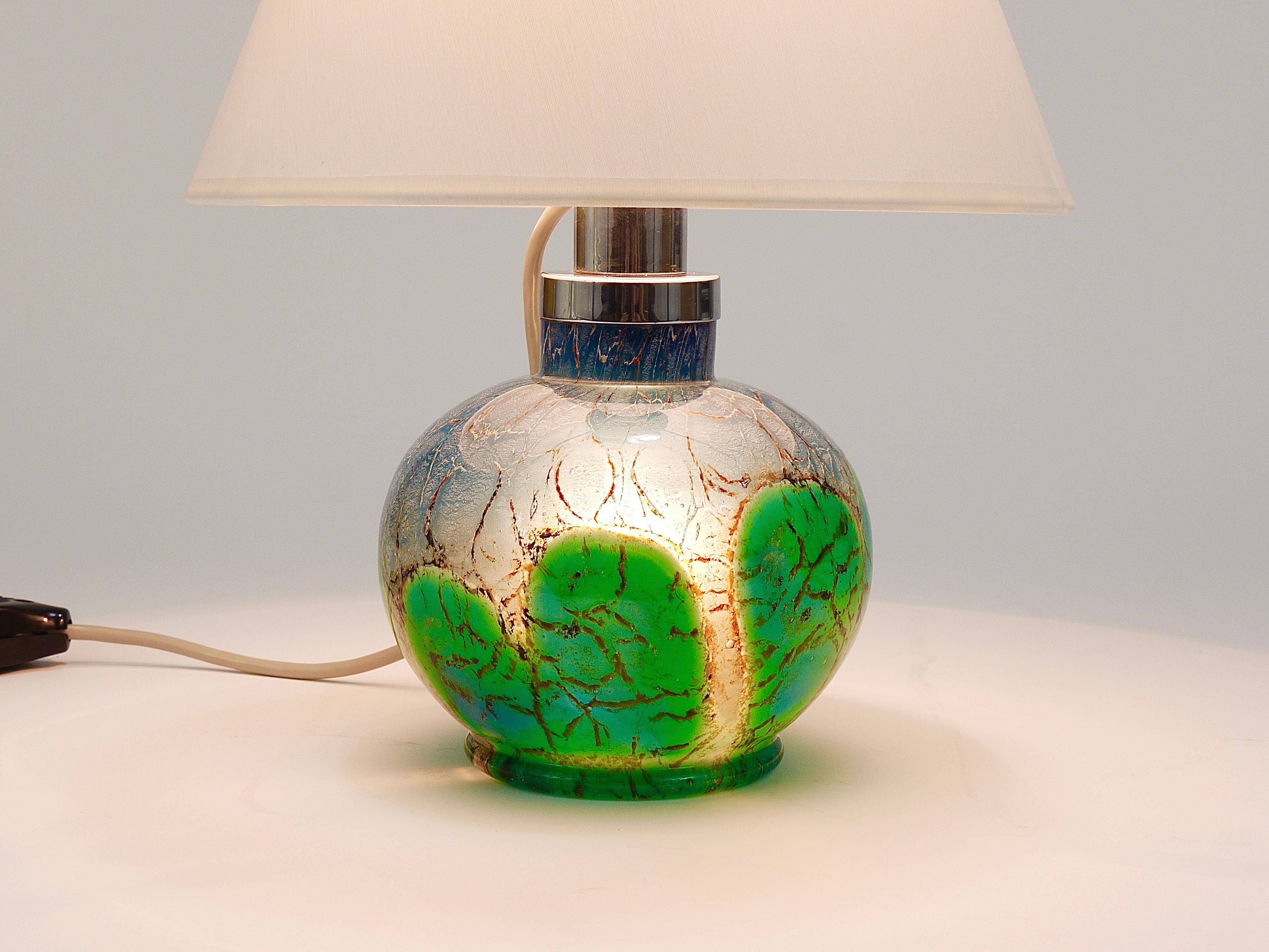 Lampe de table ou de côté Art Déco Karl Wiedmann WMF Ikora, Allemagne, années 1930