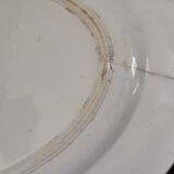 Old oval ceramic dish from Sarreguemines Flore model