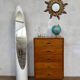 Vintage honey oak chest of drawers – Compass legs