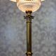 Vintage Prewar Table Lamp with Light Shade, 1930s