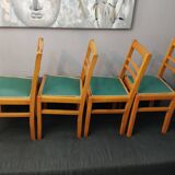 4 vintage bistro chairs 1950