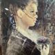 Tableau jeune femme vintage