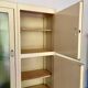 Vintage 1950s painted wooden sideboard – display cabinet, drawers and shelves –