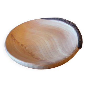 Ceramic pocket emptier with wood motif by GranJean Jourdan Vallauris
