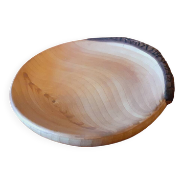 Vide poche en céramique motif Bois signé GranJean Jourdan Vallauris