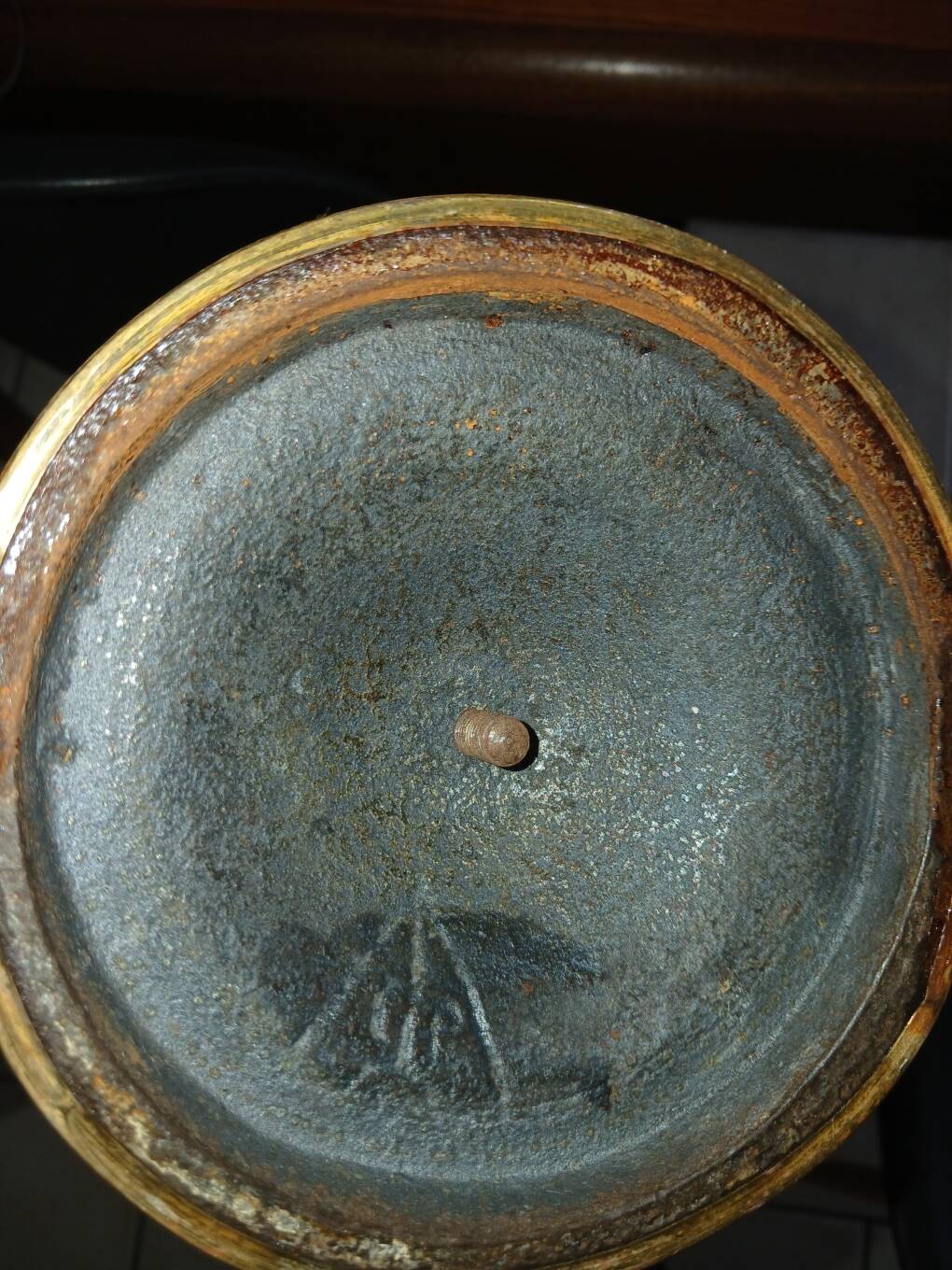 Antique brass notary lamp, desk lamp.
