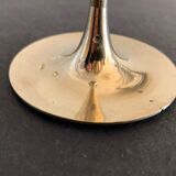 4 Scandinavian brass candle holders