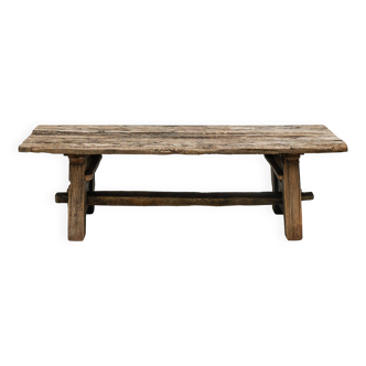 Primitive Wabi Sabi Dining Table, France, 19th Century