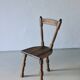 4 brutalist sculptural tripod dining chairs | 1970s