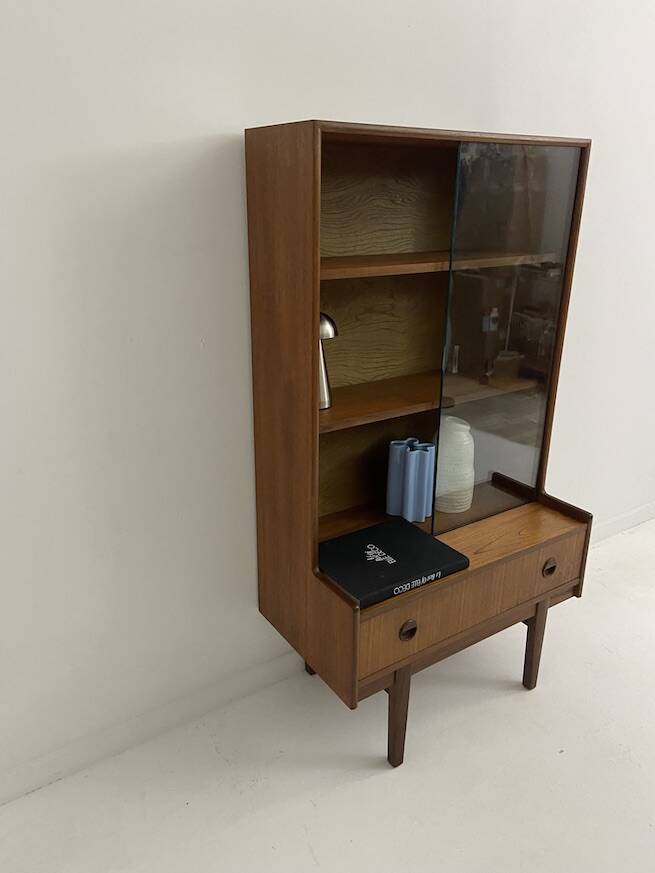 vintage glass library