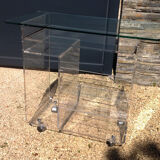 David Lange vintage plexiglass table