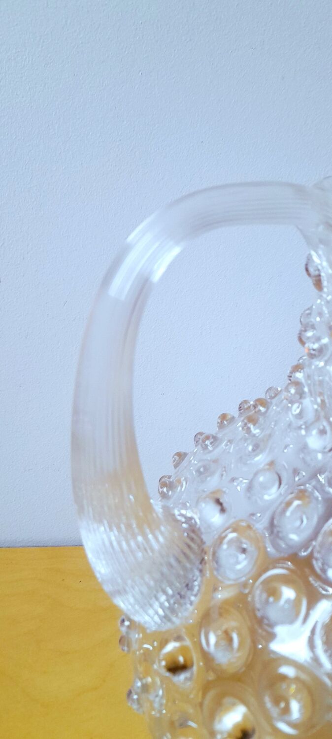 Bohemian crystal carafe with diamond tips